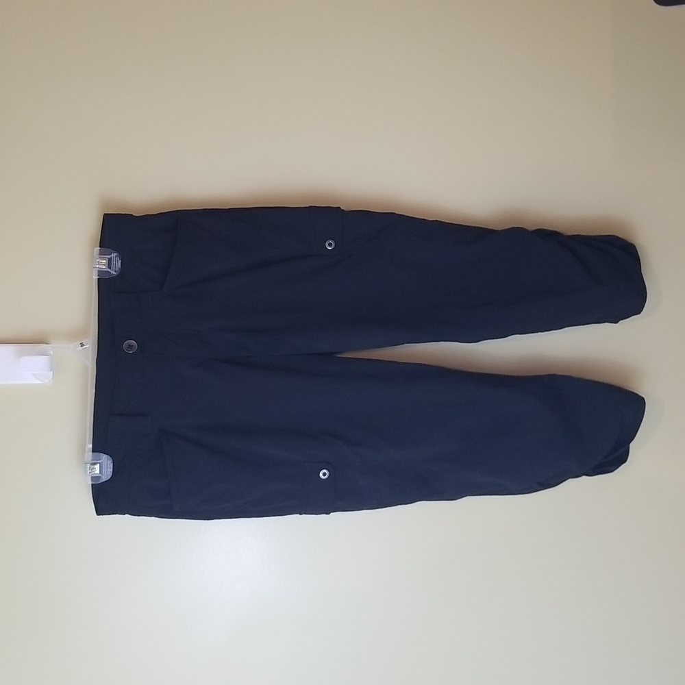 Eddie Bauer Crop Black Travex Horizon Cargo Capris Size 4